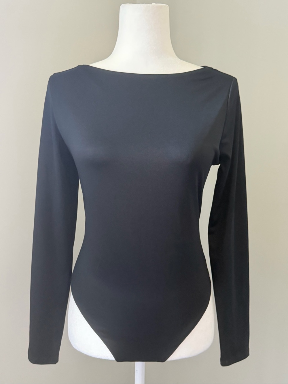MADDEN NYC Black Long Sleeve Bodysuit Women’s Medium